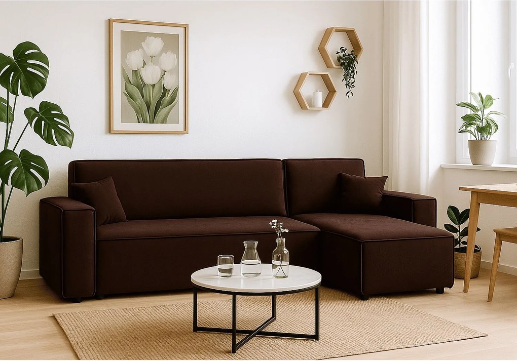 Narożnik DENIS L z funkcją spania 135x200 Riviera 28