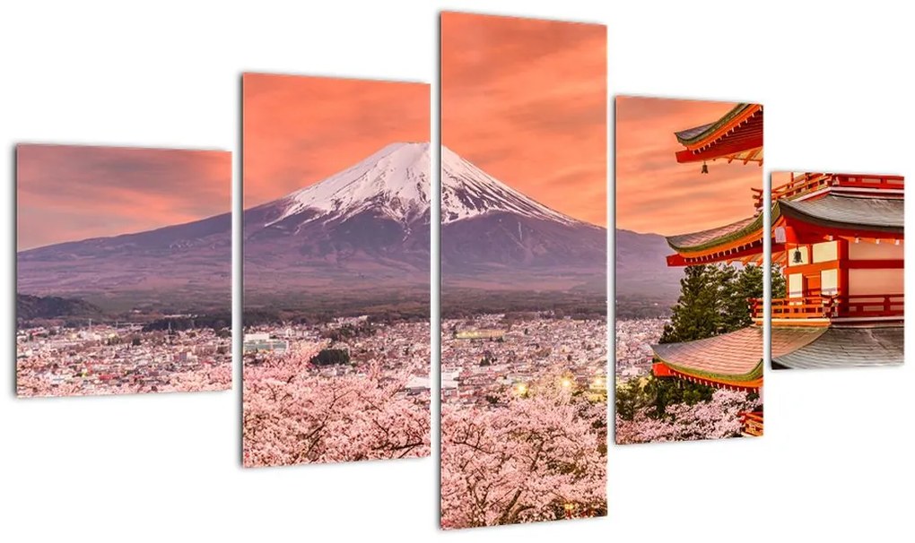 Obraz - Fujiyoshida, Japonia (125x70 cm)