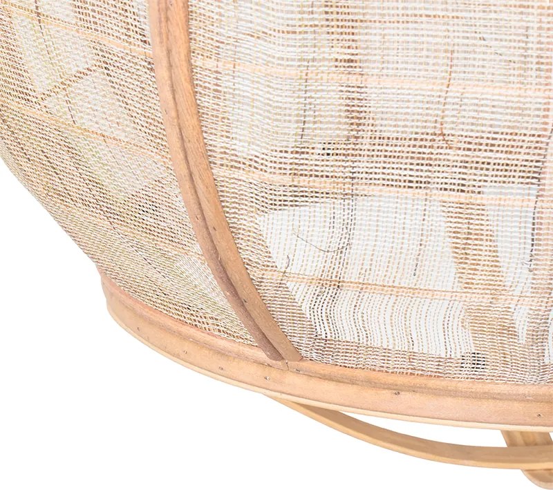 Orientalna lampa wisząca brązowa 58 cm - Pascal