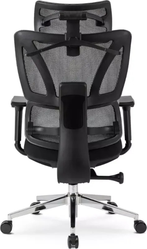 Ergonomiczny fotel biurkowy Trus z regulowanym zagłówkiem i wysuwanym podnóżkiem – idealne połączenie komfortu i funkcjonalności