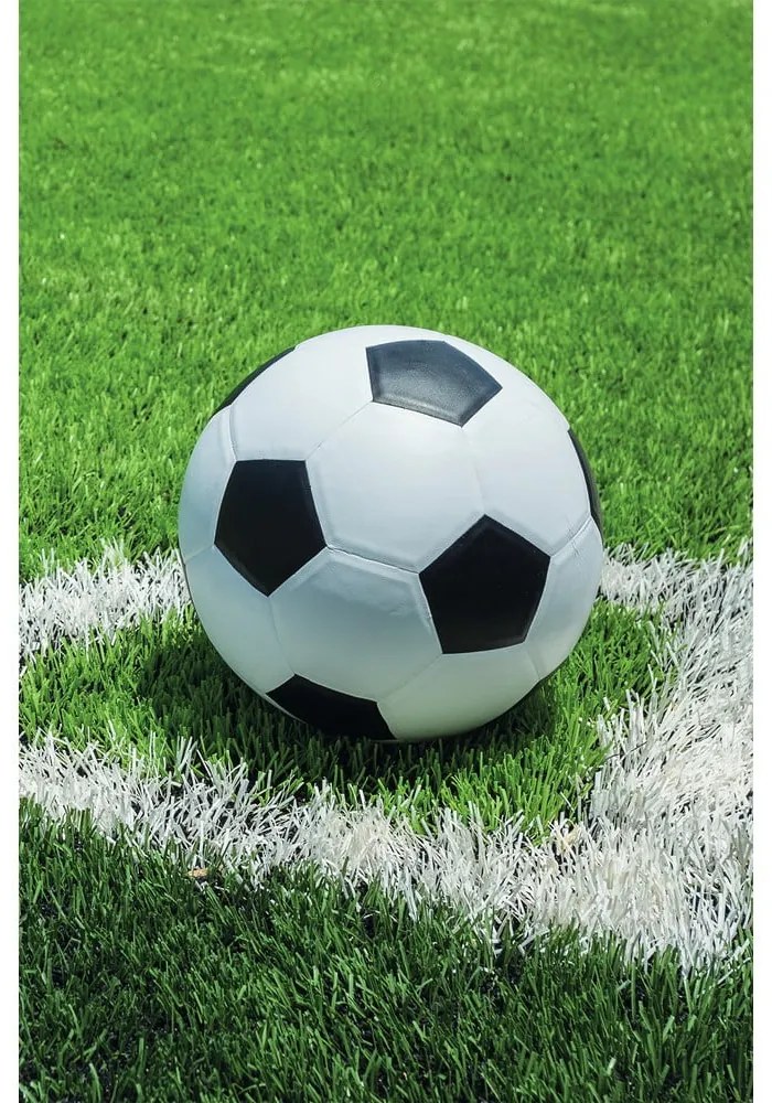 Zielony polarowy koc dziecięcy 100x150 cm Football – Jerry Fabrics