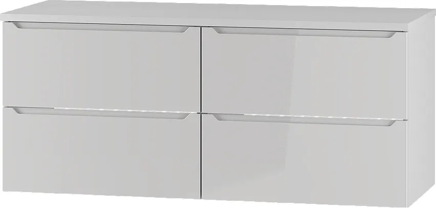 Biały Zestaw do Łazienki 120cm Szafka z Blatem Etna