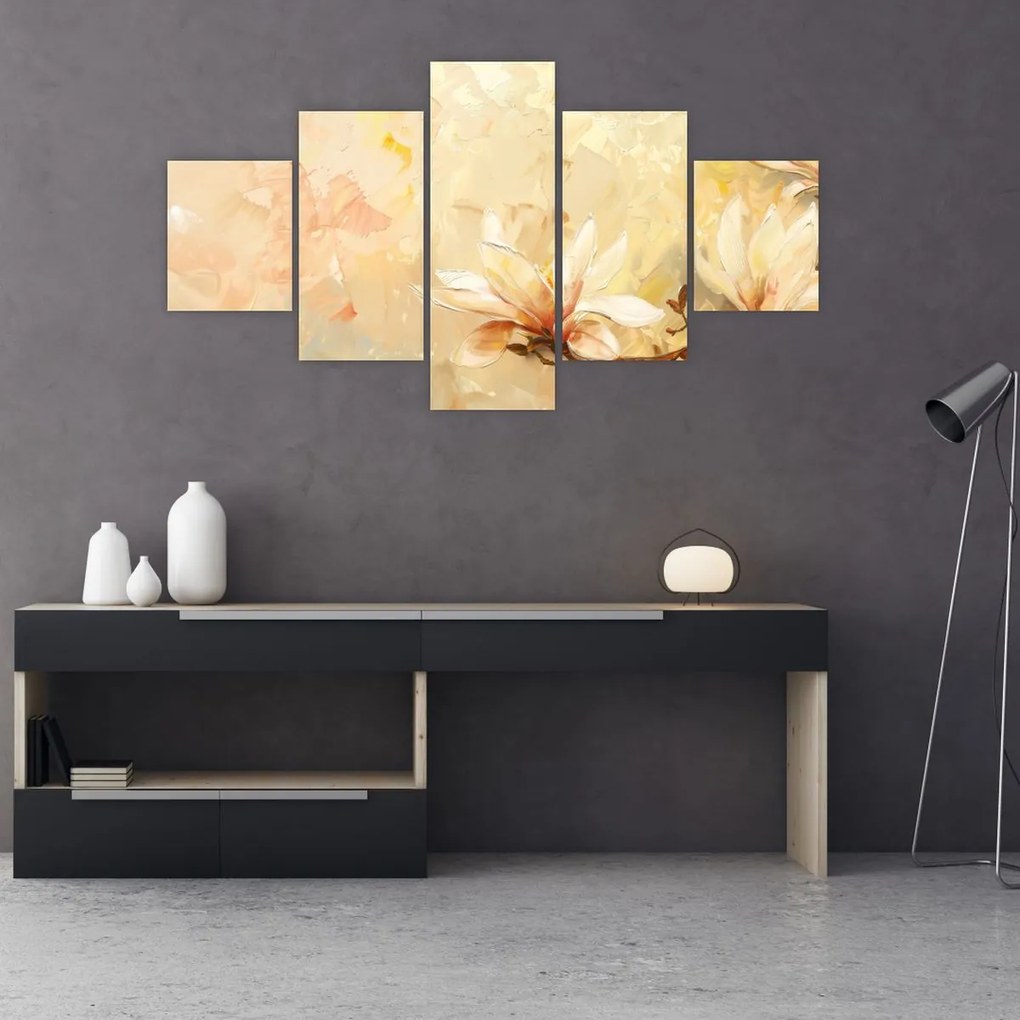 Obraz - Kwiaty (125x70 cm)
