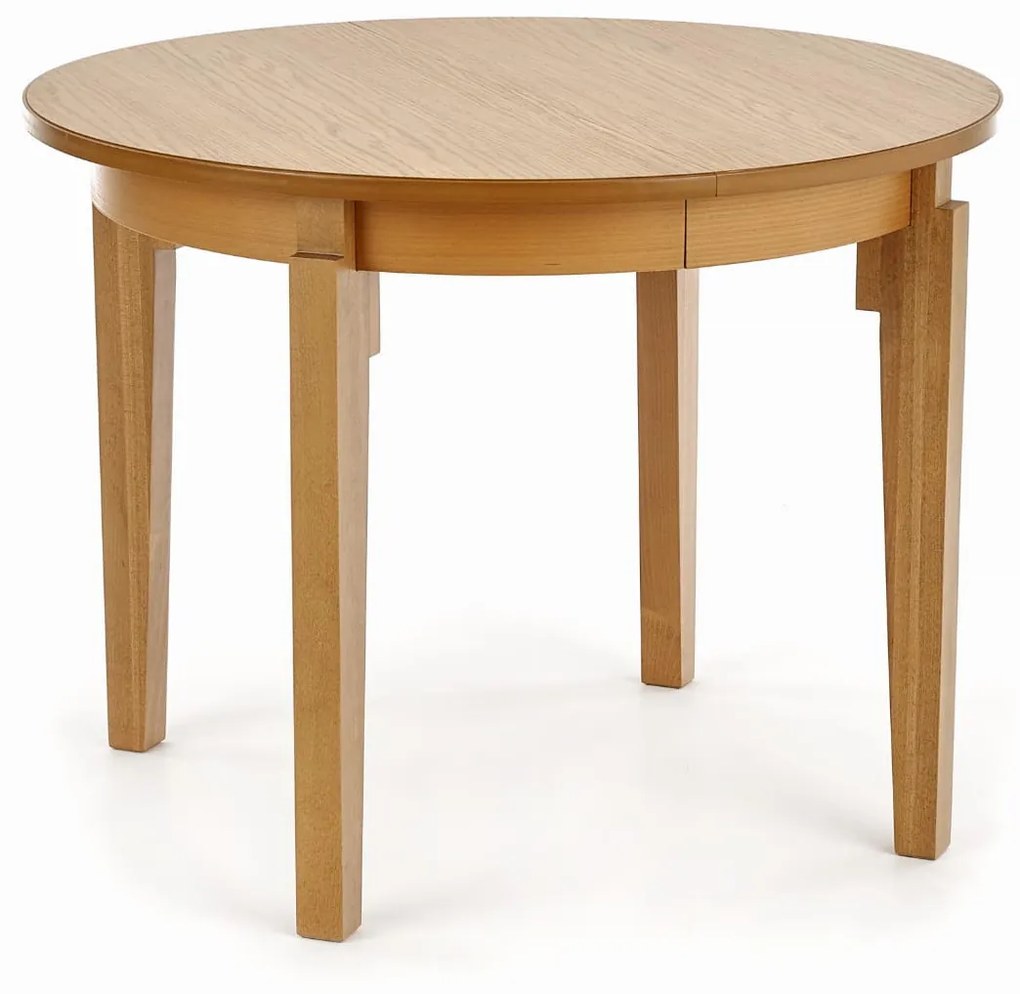 SORBUS stół rozkładany 100-200/100/77, dąb miodowy owalny okrągły 4/8 osobowy