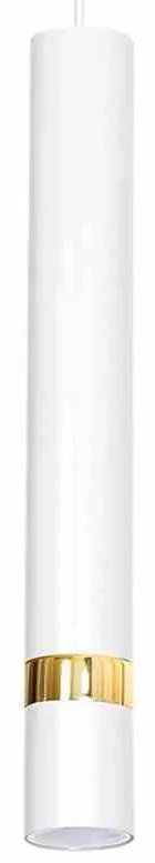 Lampa wisząca JOKER WHITE/GOLD 3xGU10, na listwie potrójna, biała/złota, nad stół/wyspę