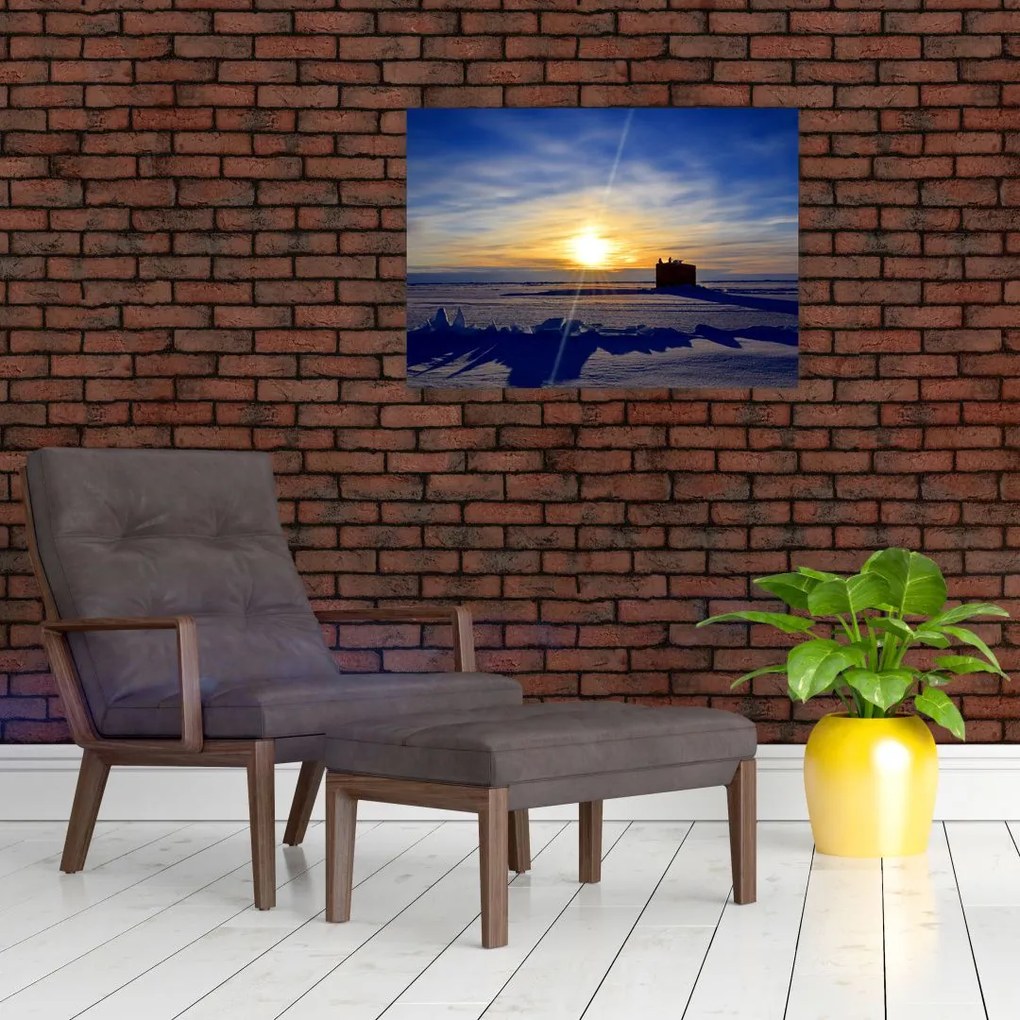 Obraz - krajobraz polarny (70x50 cm)