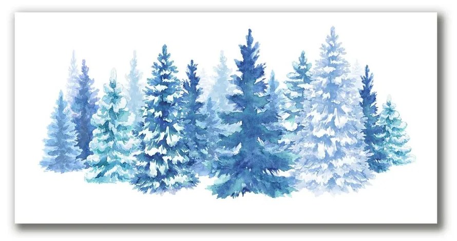 Obraz Canvas Choinki Śnieg Święta Zima