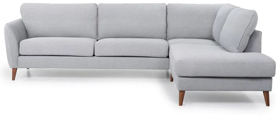 Jasnoszary narożnik Scandic Paris, prawostronny