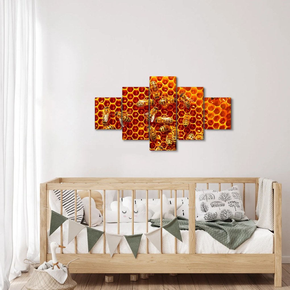 Obraz - Plaster miodu (125x70 cm)