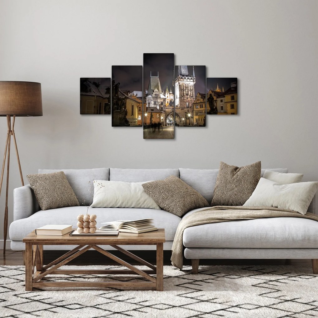 Obraz oświetlonej Bramy Pyłu (125x70 cm)