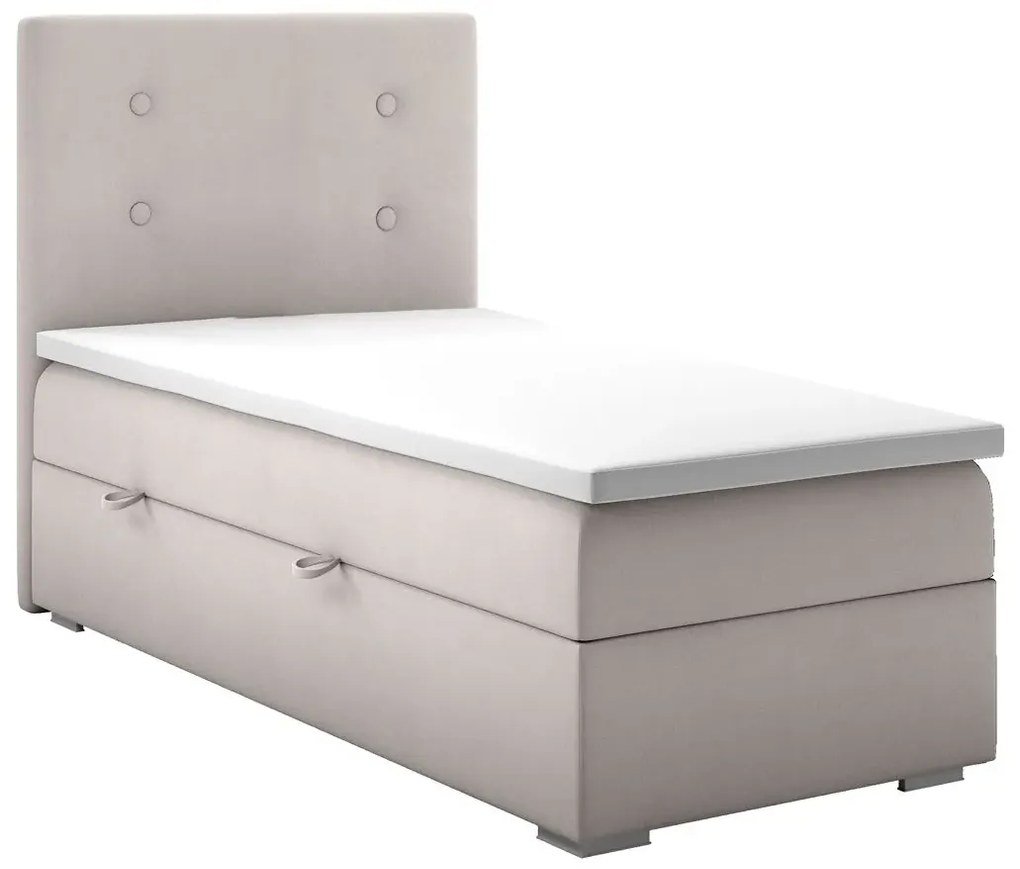 Pojedyncze łóżko boxspring Claro 90x200 - 32 kolory