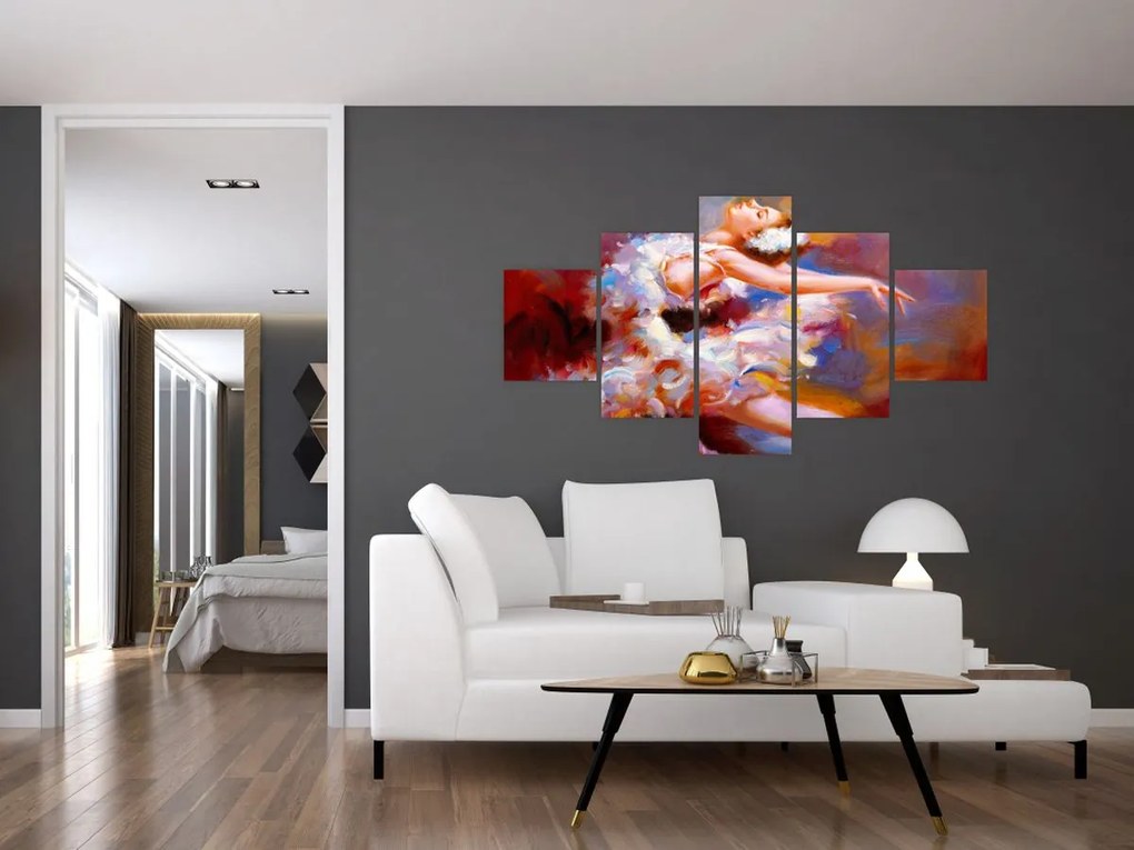 Obraz - Baletnica, malarstwo (125x70 cm)
