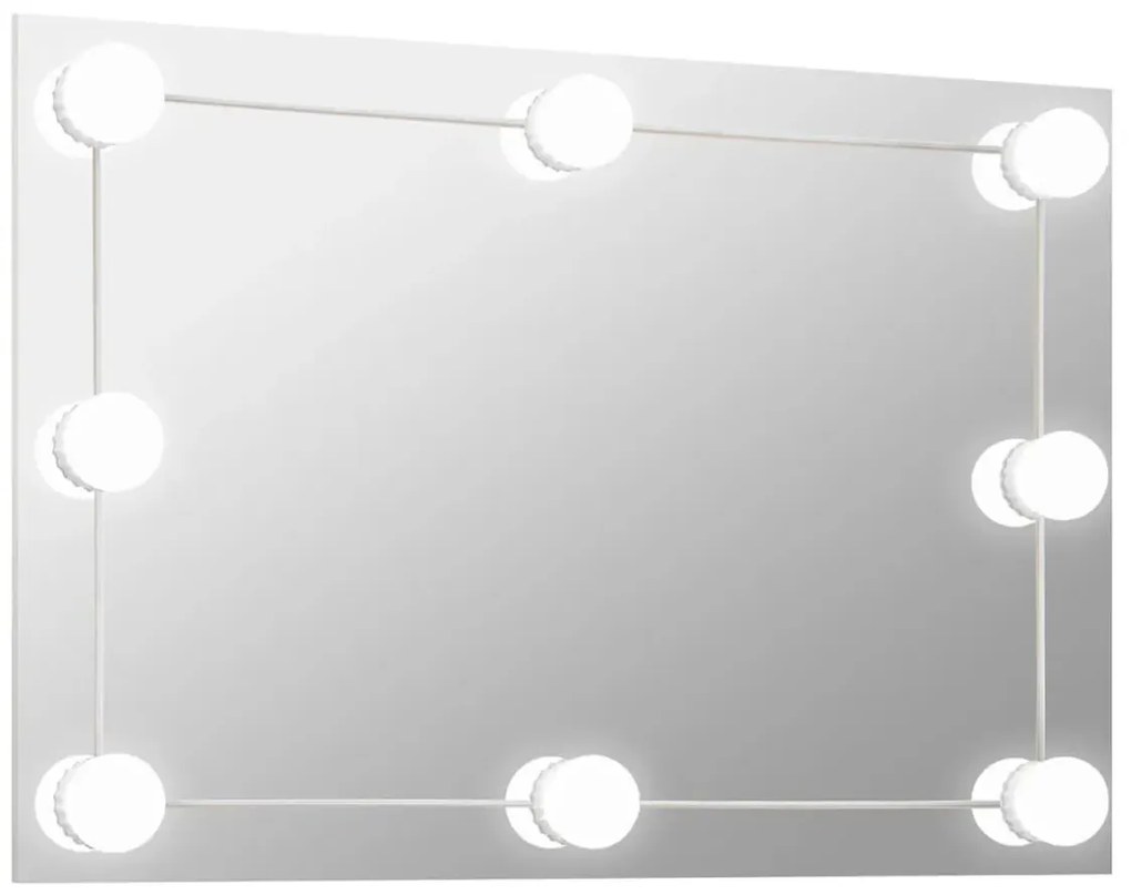Prostokątne wiszące lustro LED 60x40 cm C6-R02