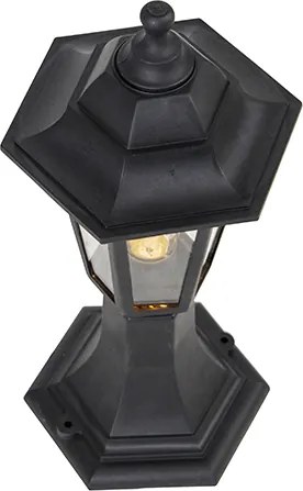 Klasyczna lampa podłogowa zewnętrzna czarna 42,2 cm IP44 - New Haven