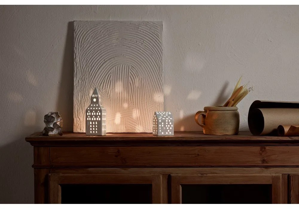 Ceramiczny świecznik na świeczkę typu tealight Urbania Lighthouse Church Tower – Kähler Design