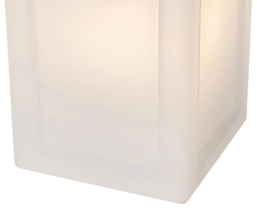 Zewnetrzna Nowoczesna lampa stołowa biała z efektem płomienia, ładowana, IP44 - StardDesignerski Oswietlenie zewnetrzne