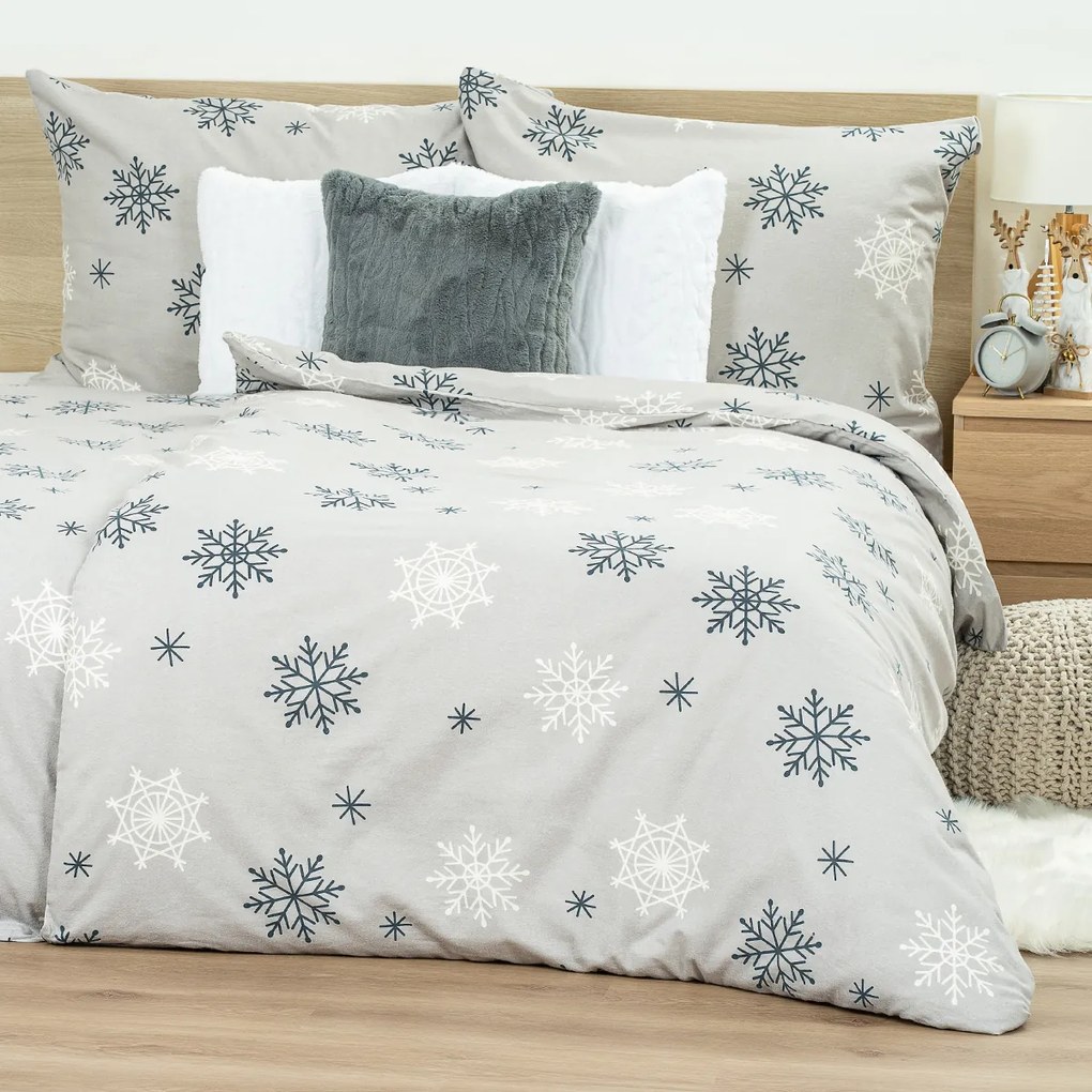 4Home Pościel flanelowa Snow Romance, 220 x 200 cm, 2 szt. 70 x 90 cm, 220 x 200 cm, 2 szt. 70 x 90 cm