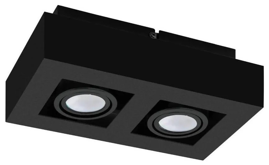 Eglo 31063 - LED oprawa punktowa MENDOZA 2xLED/4,7W/230V 3000K czarna