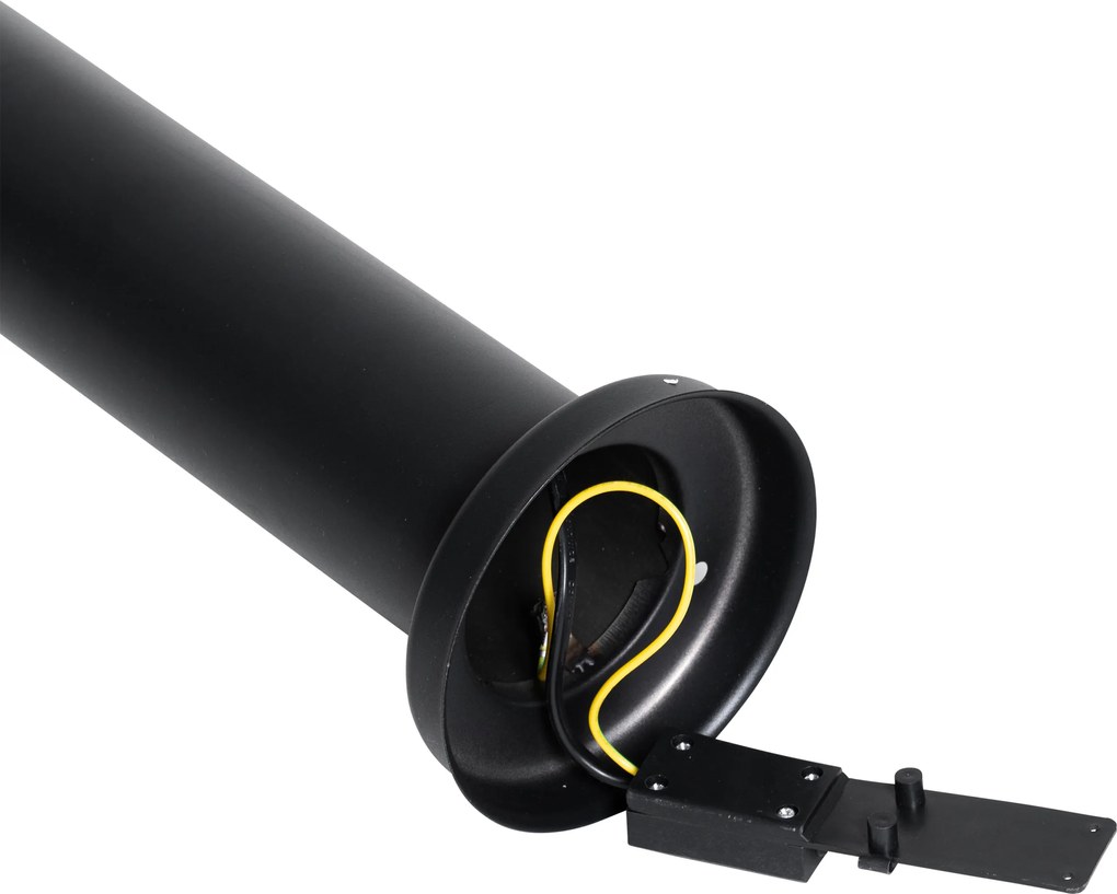 Nowoczesny słup ogrodowy czarny 100 cm - Elly