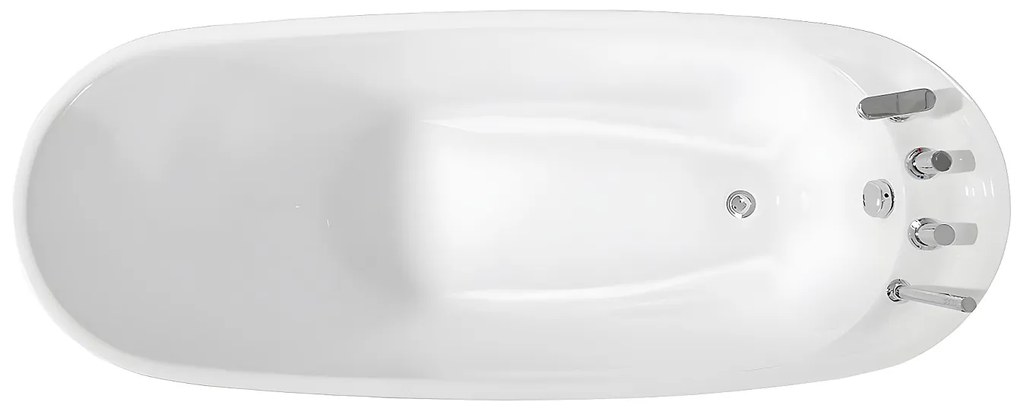 Wanna wolnostojąca NATALIA – 1-osobowa – 220 l – 150 × 75 × 70 cm (dł. × szer. × wys.) – kolor biały