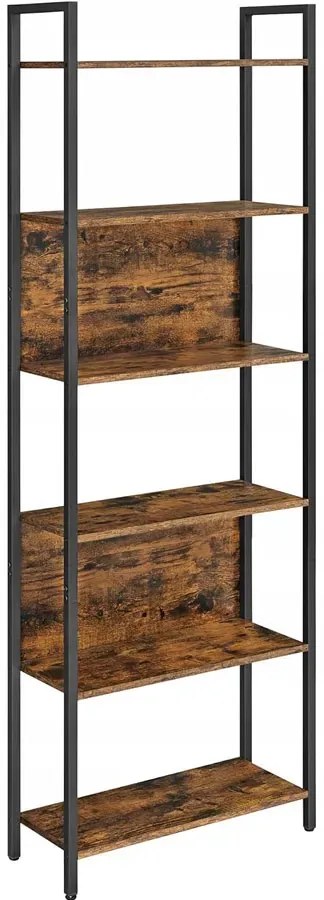 Industrialny metalowy regał rustykalny brąz S5-A08