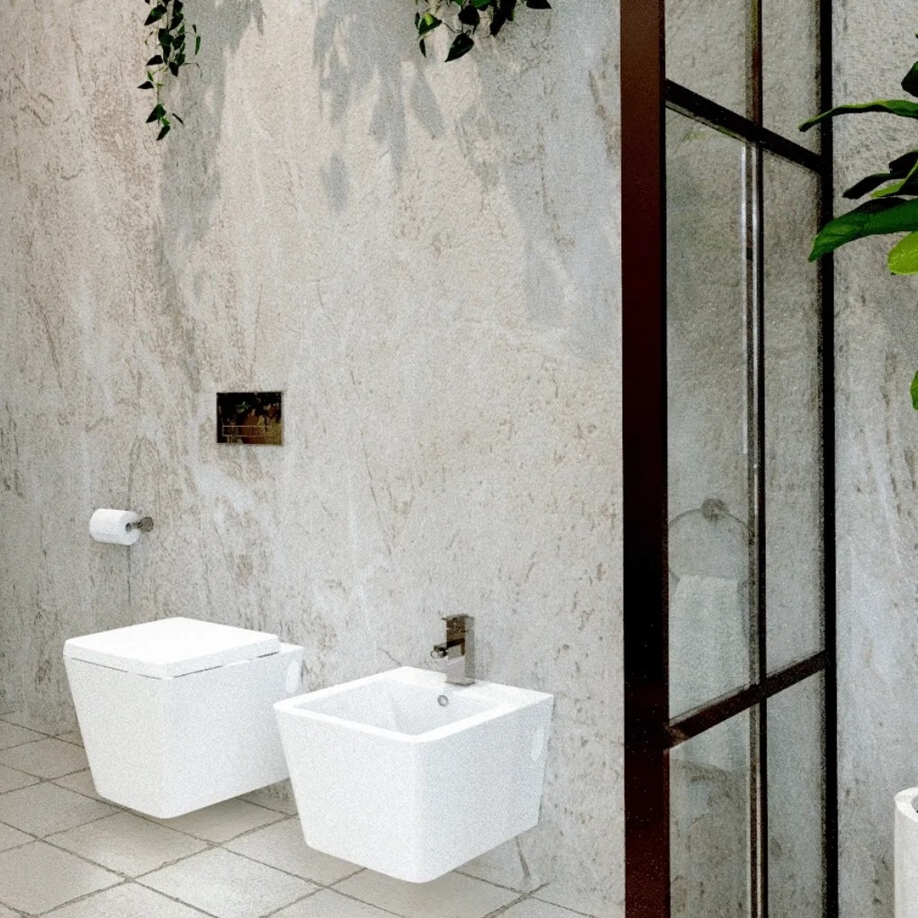 Bateria bidetowa srebrna BARCELONA silver