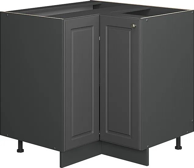 Szafka narożna anthrazit-gold landhaus 80.5x51.6x82 fame-line