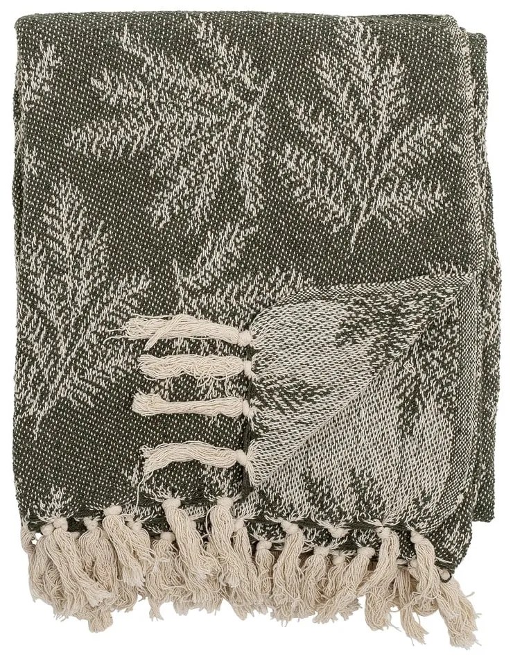 Koc w kolorze khaki 130x160 cm Gabriela – Bloomingville