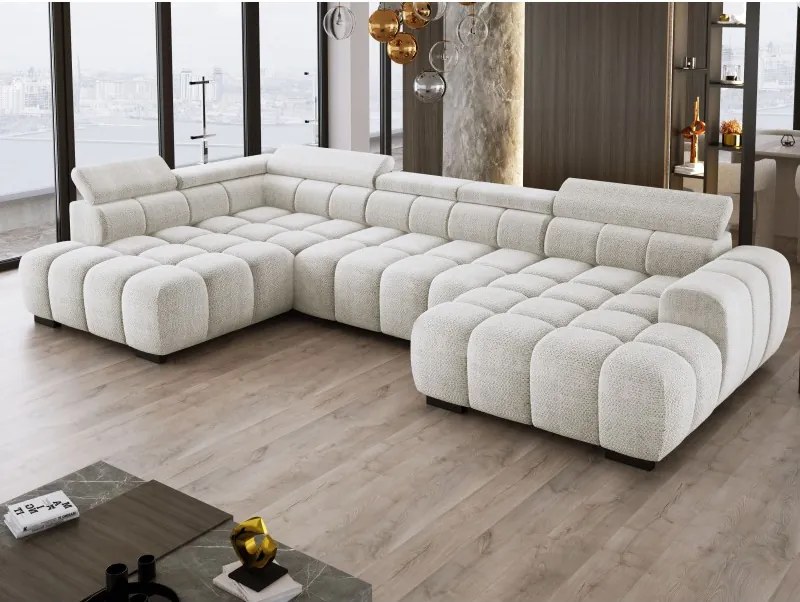 Narożnik BULL XL Lewostronny z elektryczną funkcją regulacji tkanina Eden 04 WERSAL