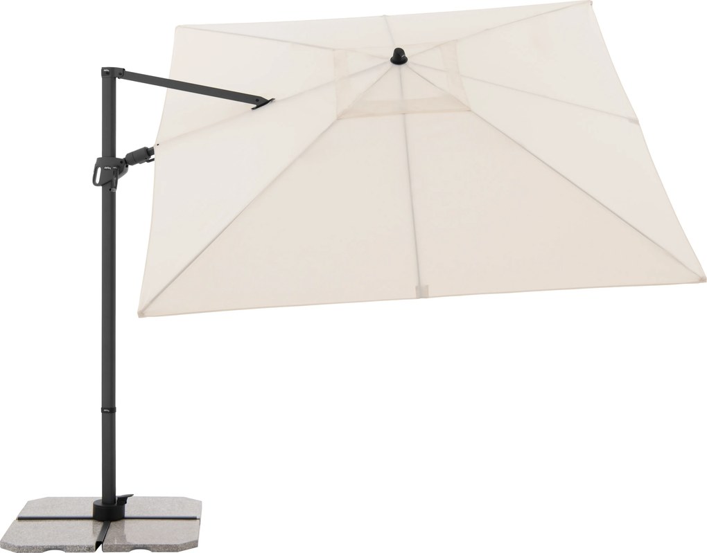 DERBY DX 280 x 280 cm – parasol ogrodowy z boczną nogą - Towar z drobną wadą (S332)
