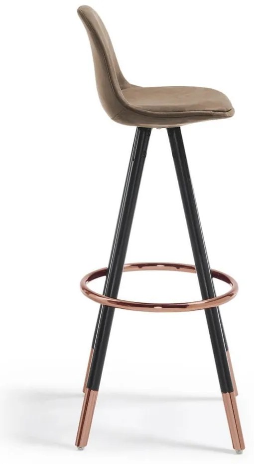 Brązowy hoker (wysokość siedziska 75 cm) Slad – Kave Home