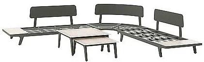 Aluminiowy luksusowy zestaw SAN DIEGO dla 7 osób