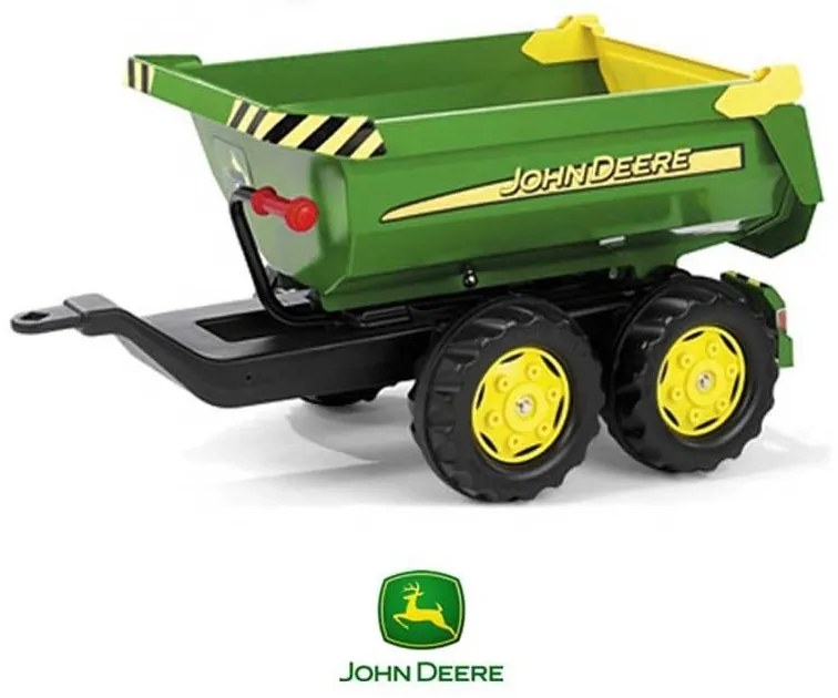 Rolly toys rollytrailer przyczepa wywrotka halfpipe john deere