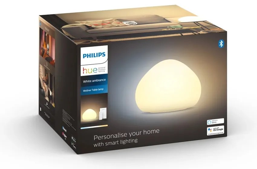 Inteligentna lampa stołowa LED 8 W Wellner – Philips Hue
