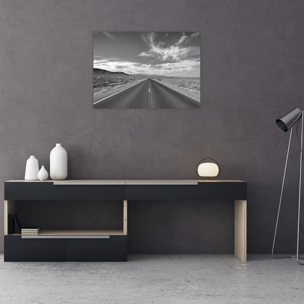 Obraz na szkle - droga (70x50 cm)