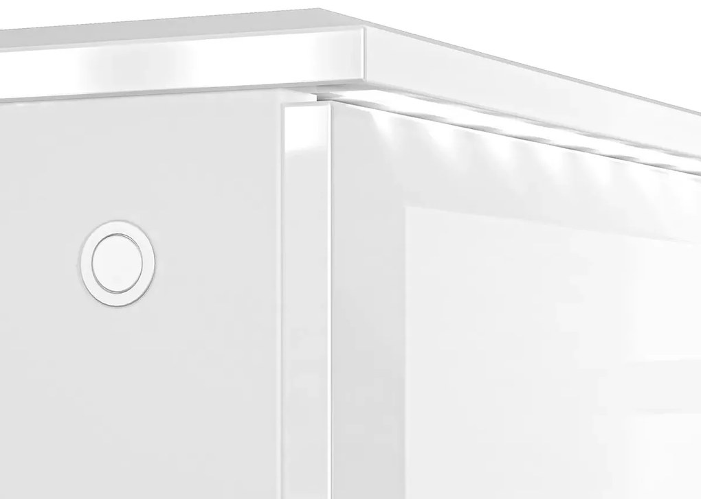 Szafka RTV BLANC 03 1D2S 160 biały połysk ML MEBLE