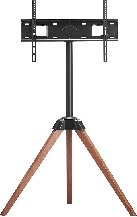 Statyw Telewizyjny SucceBuy z Nogami z Dębu, Do Sypialni, Studia, Salonu, Compatible z Płaskimi/Zakrzywionymi Ekranami 1016-1651 mm, Nośność 45 kg