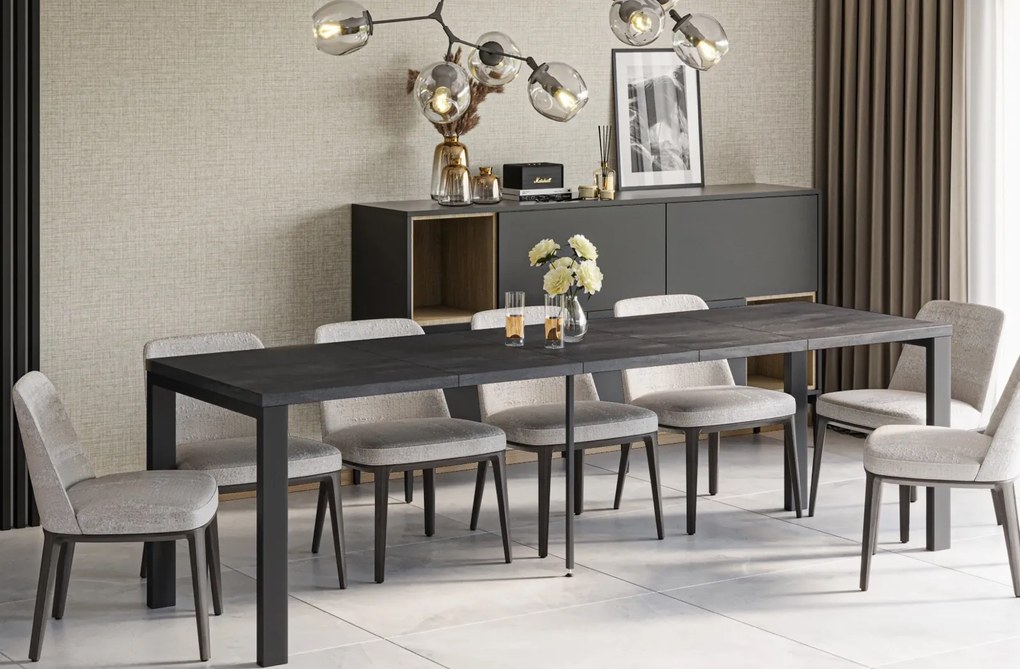 Nowoczesny stół rozkładany Garant beton ciemny