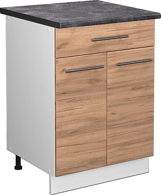 Szafka dolna do kuchni złoty dąb energetyczny 60x60x82 fame-line