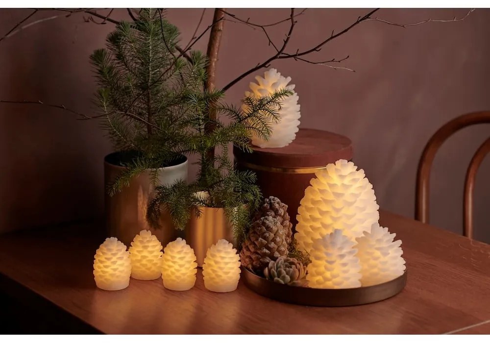 Biała świąteczna dekoracja świetlna ø 14 cm Clara – Sirius