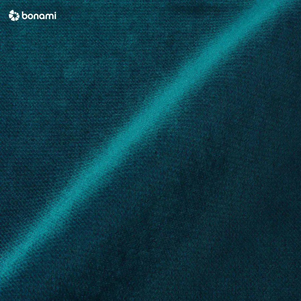 Niebieski aksamitny fotel Lord – Ropez