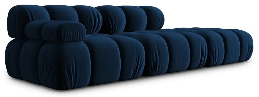 Niebieska aksamitna sofa 282 cm Bellis – Micadoni Home