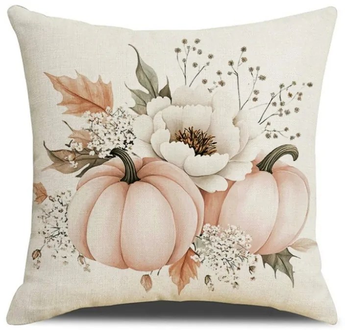 Poszewka na poduszkę AUTUMN CALL 45x45 cm, kremowy