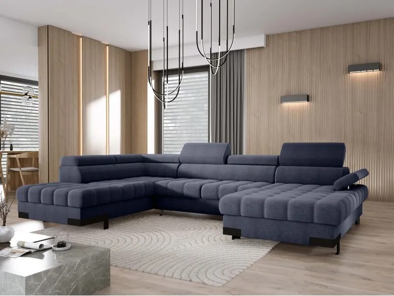 Narożnik SELVA XL Lewostronny z funkcją spania i pojemnikiem AUSTIN 15 WERSAL