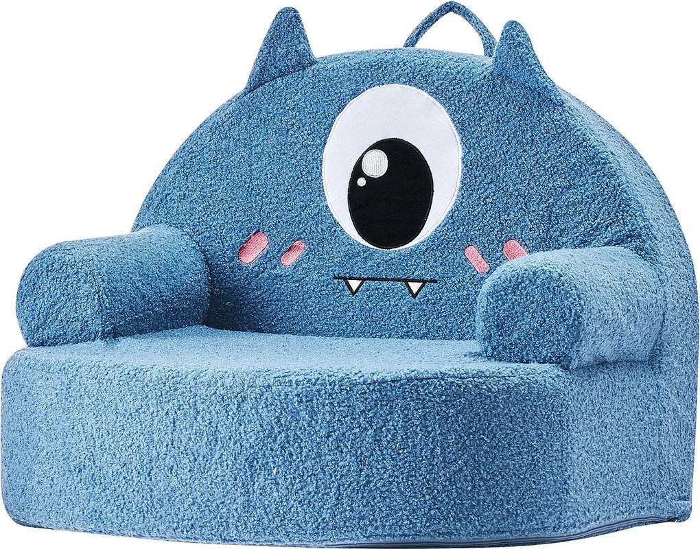 Fotel SucceBuy dla Dzieci Wygodny w Stylu Potwora, Dziecięce Krzesło z Pianki z Podłokietnikami, Sofa dla Maluchów Wyjmowana i Zmywalna, z Gąbki 28D