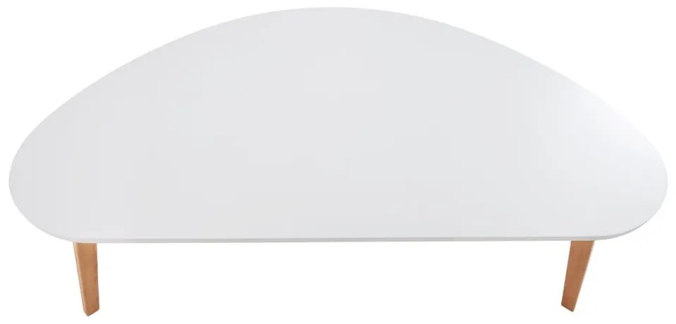 Biały stolik Bonami Essentials Skandinavian, dł. 84,5 cm