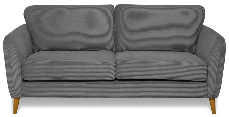 Ciemnoszara sztruksowa sofa 170 cm Paris – Scandic