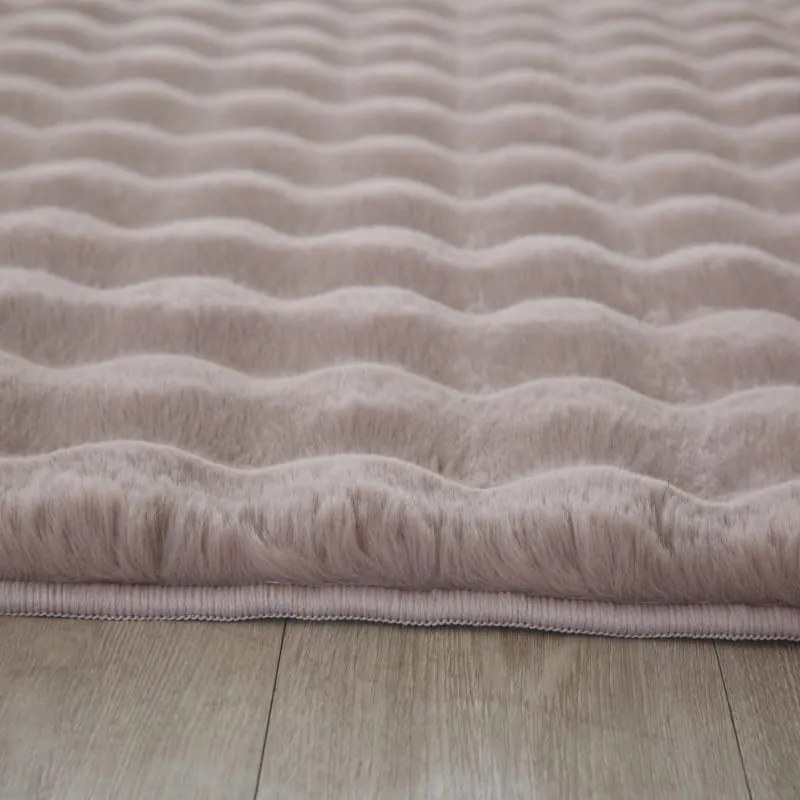 Dywan pluszowy Ambiance 3D beżowy 80 cm x250 cm