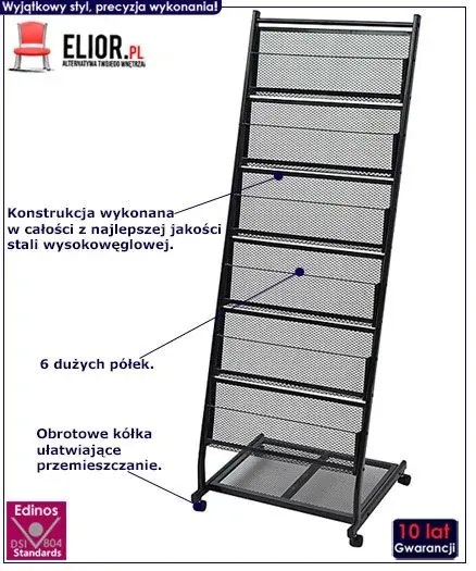 Stojak na gazety broszury reklamę R0-F53