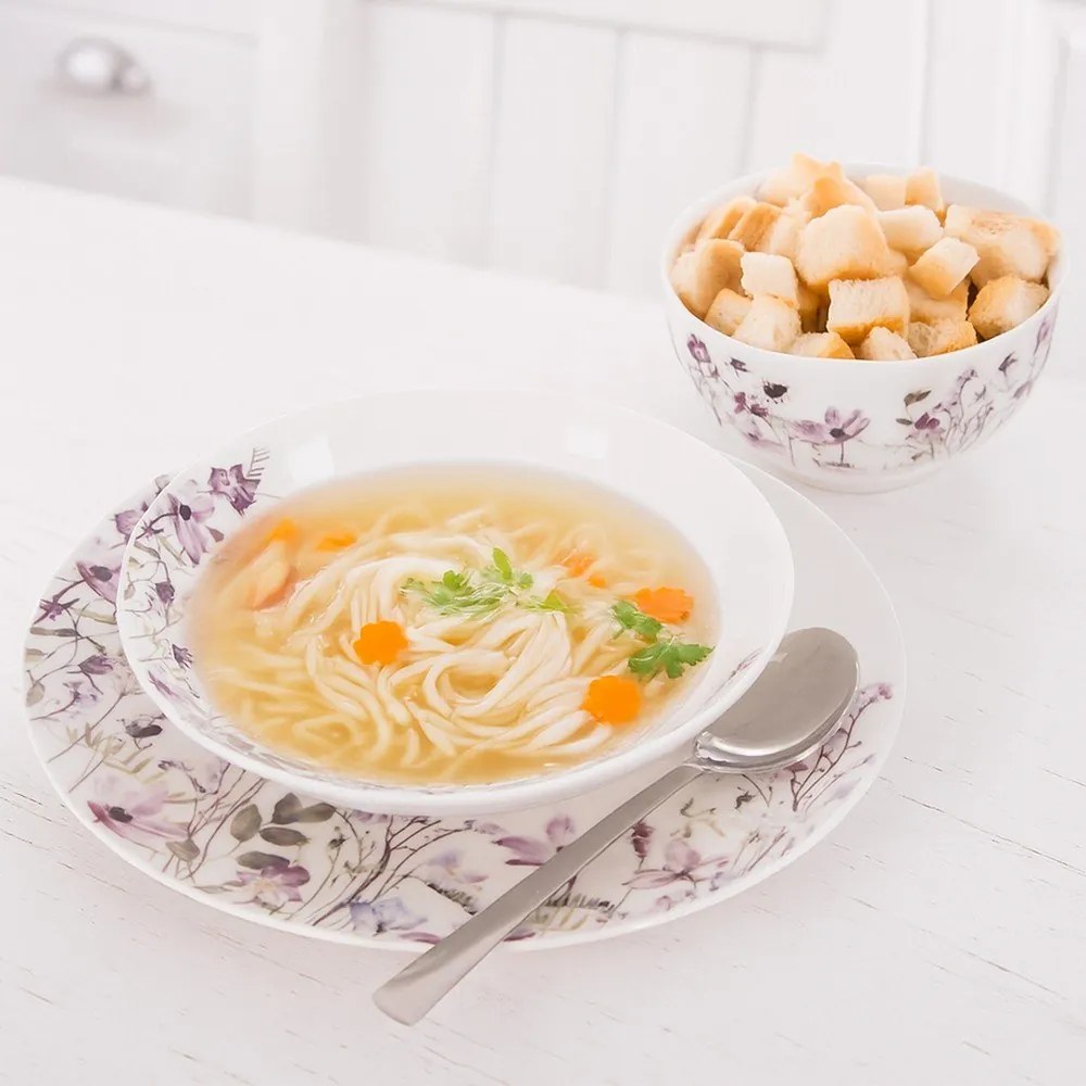 Porcelanowy zestaw talerzy 18 szt. Louka – Orion